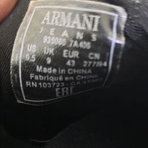 Armani Jeans Black Sneakers
